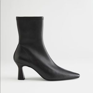 & Other Stories leather ankle boot, New never worn